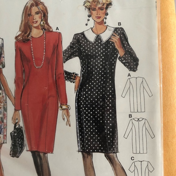 Burda Studio 4427 pattern size 6 -24. Nice sheath dress for the office - Picture 4 of 7